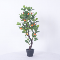 Artificial Bonsai Tree Orange Tree for Indoor and Home Decoration