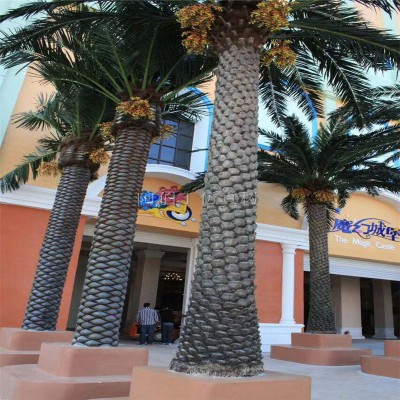 Low-cost artificial outdoor palm 3m coconut palm wholesale outdoor fiberglass artificial palm for sale