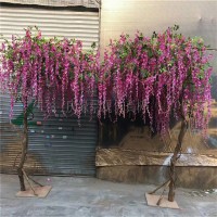 Vision is great can be decorated indoor and outdoor customized pink cherry tree wholesale China fiberglass cherry tree