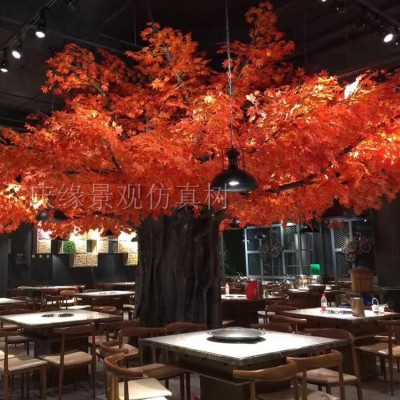 popular mall hotel decoration modeling environmental protection maple tree