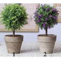 Artificial potted topiary   mini flower ball Home decoration