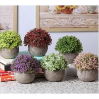 Artificial Flower Grass Potted Plant Bonsai plant Decoration Indoor Outdoor