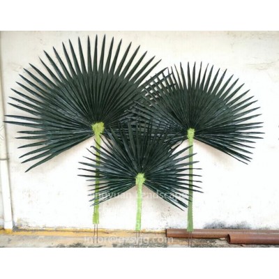 Outdoor Decorative Artificial Plants Fake Palm Tree With Leaves artificial palm fronds