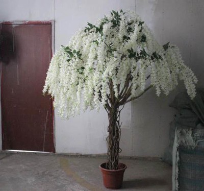 high simulation fake decorative artificial wisteria flower tree