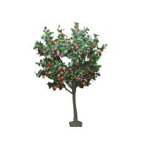 decorative artificial orange lemon fruit tree, artificial apple pear peach tree plant