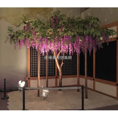 beautiful artificial wisteria flower potted tree