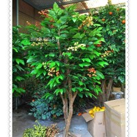 High quality display plant  fake coffee tree