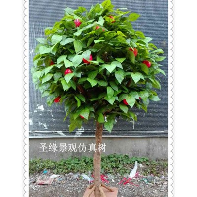 custom indoor artificial apple tree for decoration