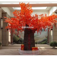 Artificial maple tree autumn plant decoration tree