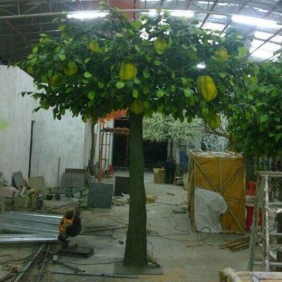 Decor restaurant tropical artificial big  jackfruit tree