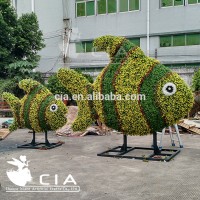 Artificial plants topiary, fake plants garden sculpture, park decoration green animal for sale