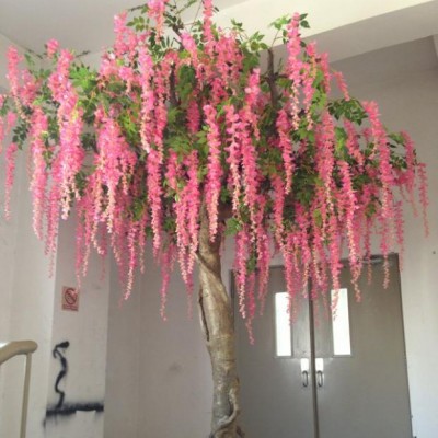 Factory wedding decoration artificial wisteria flower tree