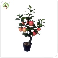 green artificial apple tree branches and leaves indoor decor,wholesale plastic artificial apple branches tree