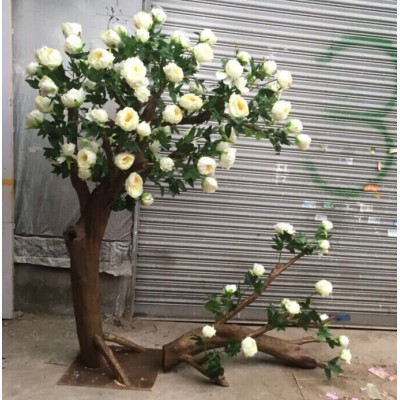 high imitation artificial common peony flower tree for indoor home decoration