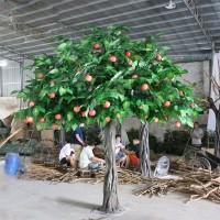 factory wholesale customized artificial big apple tree