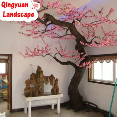 Shengyuan artificial peach tree/artificial interior decoration tree/artificial peach tree for sale