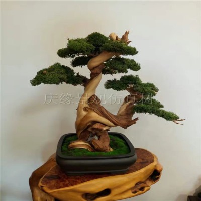 Feel realistic artificial pine potted decoration