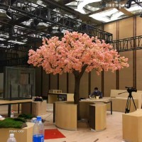 customize height indoor artificial fiberglass cherry blossom tree for landscaping