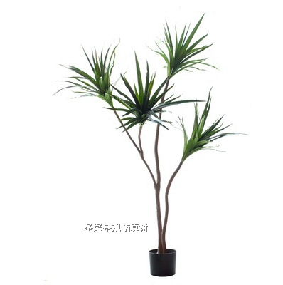 New design plastic tree decor outdoor artificial plants