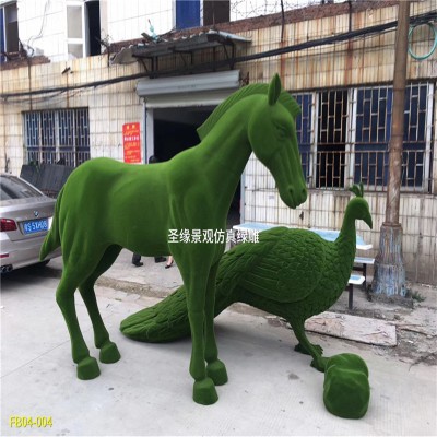 Artificial garden decoration service life is very long animal grass carving uv protection very durable large plant wire frame