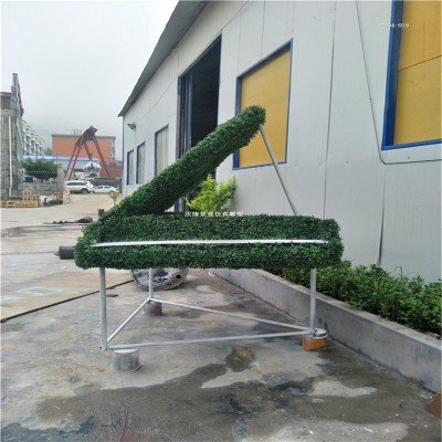 Simulation green plant durable large iron wire plant frame artificial garden animal grass sculpture