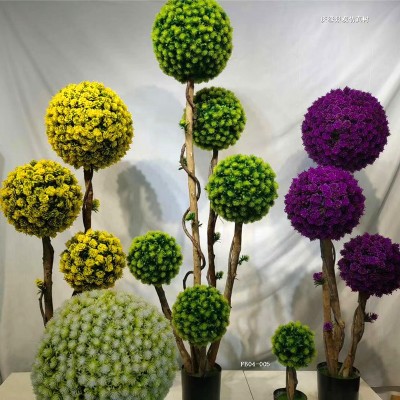 artificial plant green Boxwood Topiary Ball