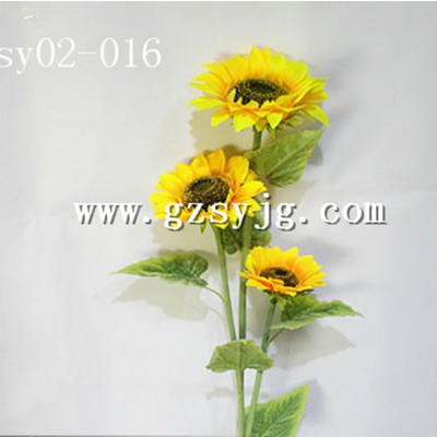 wholesale fake plastic artificial sunflowers for home decoration