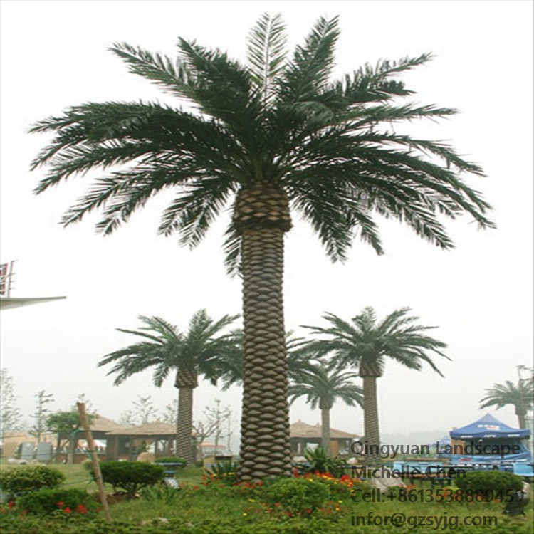 Cheap outdoor tall date palm tree / artificial plastic date palm / artificial palm trees