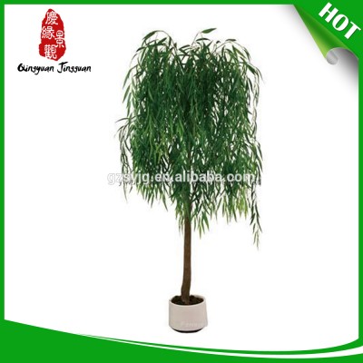 Christmas festival decoration artificial green willow tree /christmas decoration weeping willow tree for coffo shop decoration