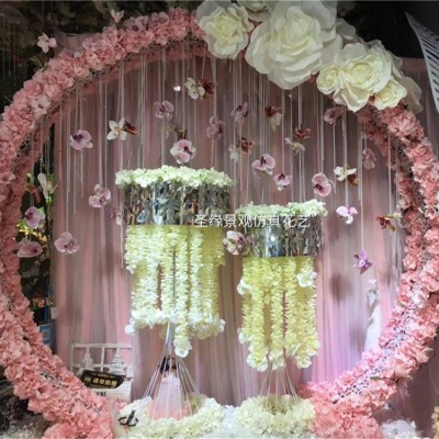 beautiful artificial funeral wreath, wedding flower stand centerpieces