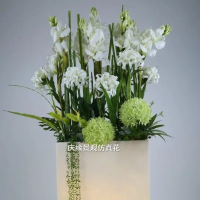 real touch artificial white tulip silk mini flower for home decoration