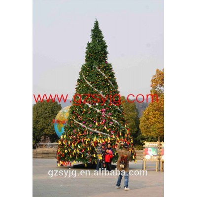 10m artificial christmas tree big pine with jewelry for tourist attraction decoration