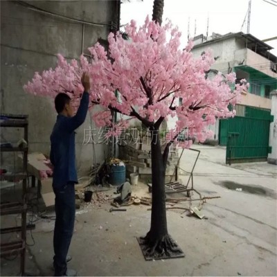 Guangzhou anti - uv glass steel materials wholesale sales of 3-5 meters high artificial cherry tree, cherry tree, peach tree